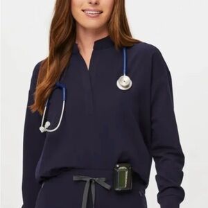 Figs Raphaela Oversized Longsleeve Scrub Top